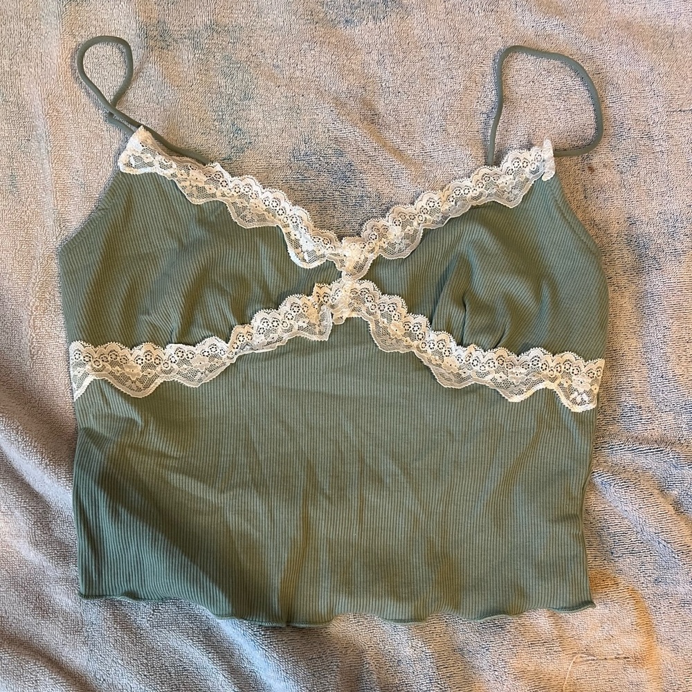 Green tank top
